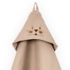 Dětská osuška s kapucí a žíněnkou béžová set