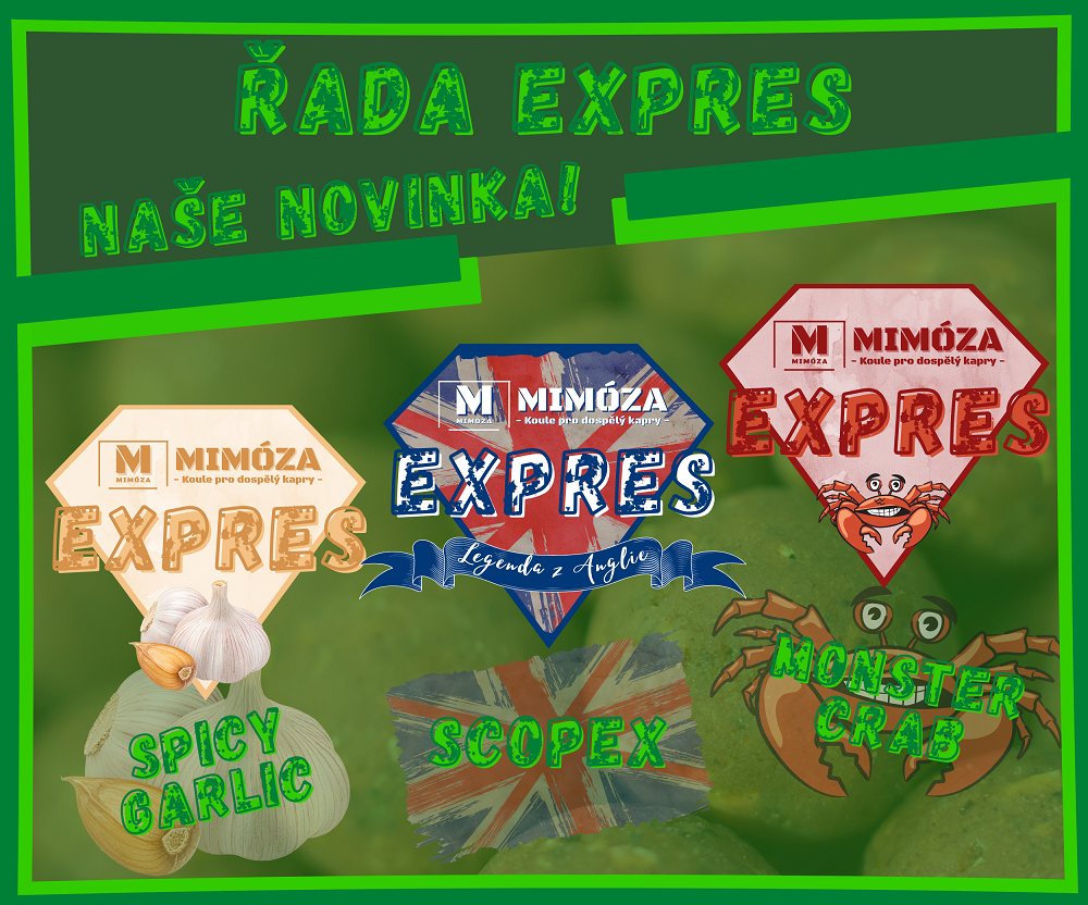 Nová řada rozpustného boilies Expres