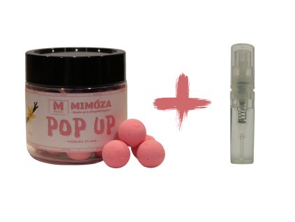 Mimóza Plovoucí boilies Pop up + Esence Vanilka