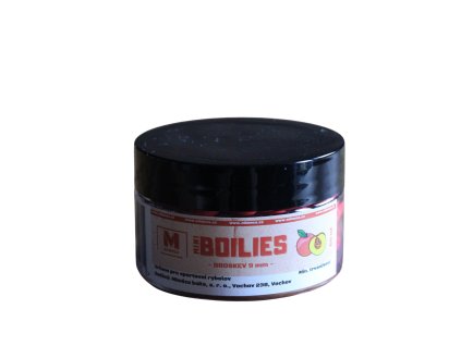 Mimóza Předvrtané mini boilies Broskev 9 mm