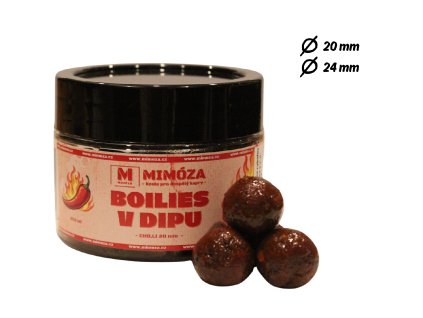 Mimóza Dipované boilies Chilli
