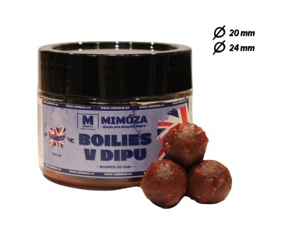 Mimóza Dipované boilies Scopex