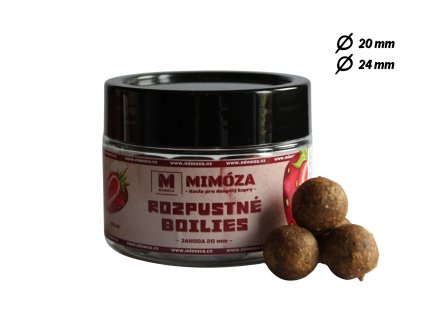 Mimóza Rozpustné boilies Jahoda