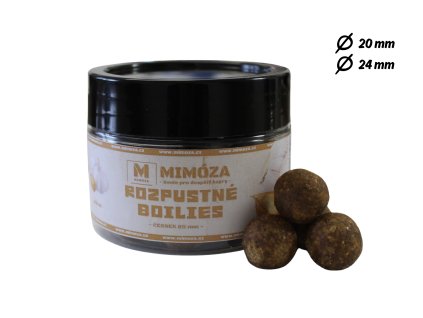 Mimóza Rozpustné boilies Česnek