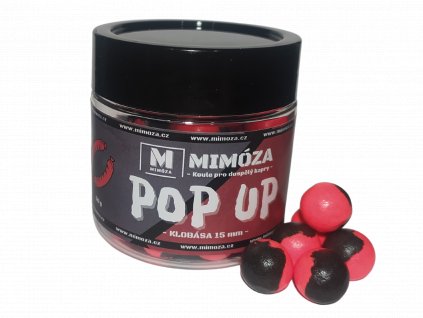 Mimóza TwoTone Fluo Pop up Klobása 15 mm 50 g