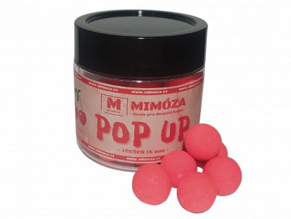 Mimóza Fluo Plovoucí boilies Třešeň 15 mm 50 g