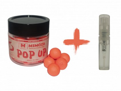 Mimóza Fluo Plovoucí boilies + Esence Krill