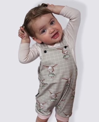 Dětské rostoucí kraťasové lacláče 🐰