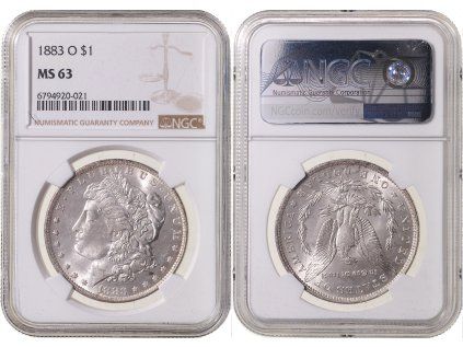 1 DOLLAR 1883 O Morgan NGC MS 63