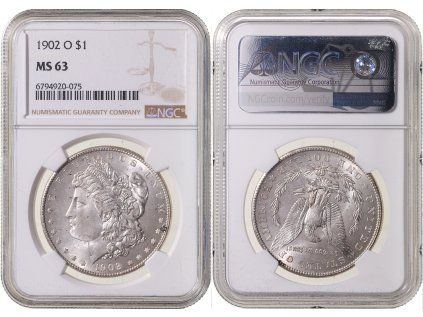 1 DOLLAR 1902 O Morgan NGC MS 63