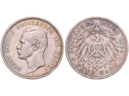 5 MARK 1899 A HESSEN