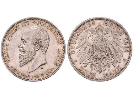 3 MARKA 1911 A SCHAUMBURG-LIPPE