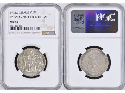 1913A PRUSSIA NAPOLEON 2M 64