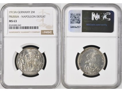 1913A PRUSSIA NAPOLEON 2M 63