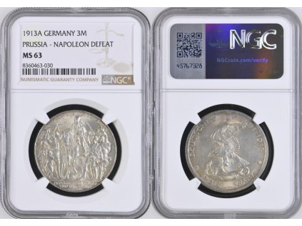 1913A PRUSSIA NAPOLEON 3M 63
