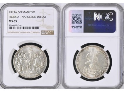 1913A PRUSSIA NAPOLEON 3M 65