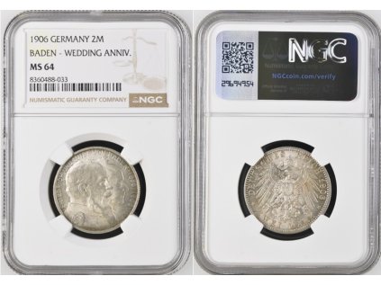 1906 BADEN WED 2M 64