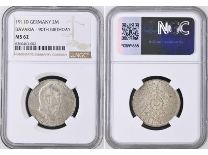 1911D BAVARIA 90 ANNIV 2M 62