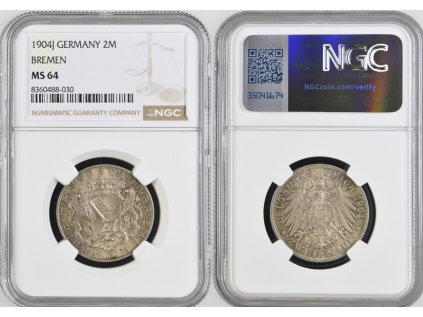 2 MARKA 1904 J BRÉMY NGC MS 64