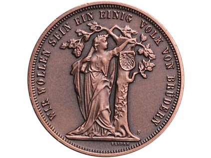 Měděná medaile Střelba Vídeň 1868/2024 malá A