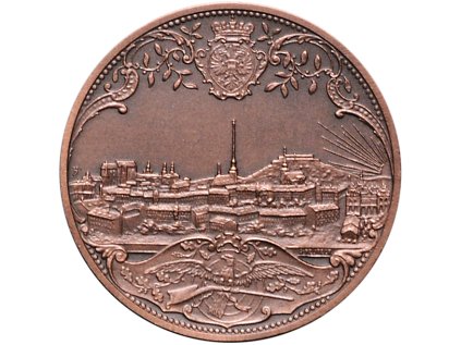 Měděná medaile Střelba Brno 1892/2024 malá a