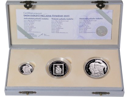 Sada dukátů palladia českého (palladium) 2023 S