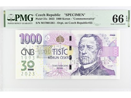 1000 Kc 2023 SPECIMEN pametni 1993 2023 A