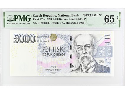 5000 Kc 2023 A specimen PMG 65 EPQ