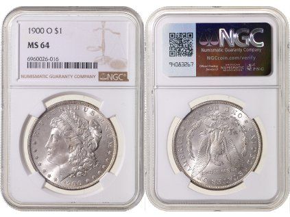1 Dollar 1900 O Morgan NGC MS 64