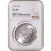 1 Dollar 1887 NGC MS 64 A