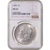 1 Dollar 1896 Morgan NGC MS 62 A