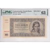 Bankovka 1000 Kcs 1945 A specimen PMG 63