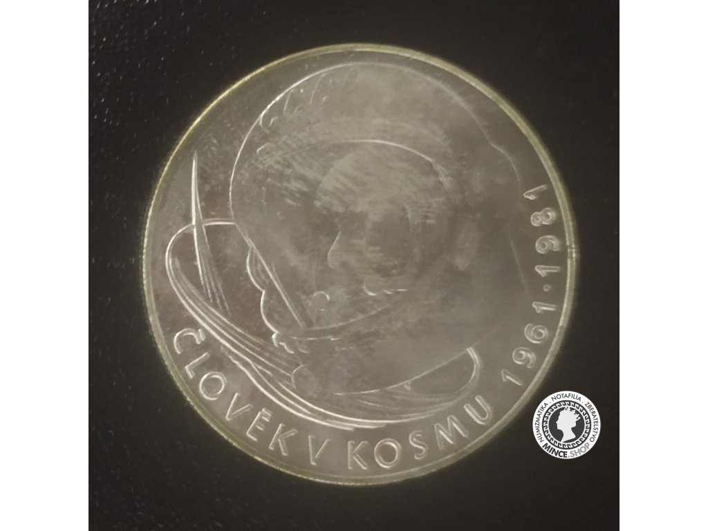 Strieborná minca 100 Kčs / 1981 Člověk v kosmu BK 0/0