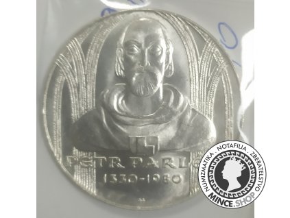 Strieborná minca 100kcs / 1980 - P.Parlér - kvalita BK 0/0