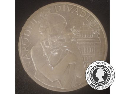 Strieborná minca 500 Kčs / 1983 - Národné divadlo - kvalita BK 0/0