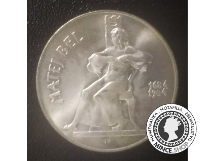 Strieborná minca 100 Kčs / 1984 Matej Bel BK 0/0