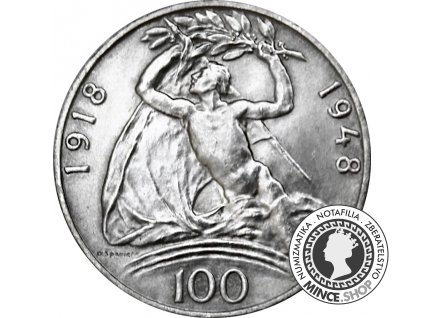 stribrna mince 100kcs 30vyroci csr 1948 01 det