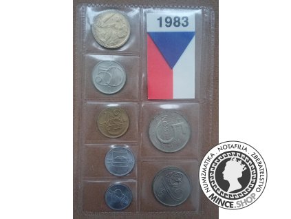 Sada Československých mincí 1983 pvc obal