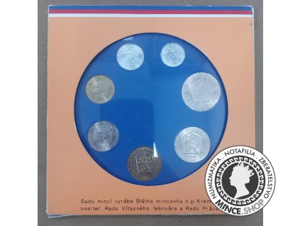 Sada obehových mincí ČSSR 1987