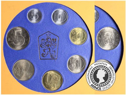 Sada obehových mincí ČSSR 1986