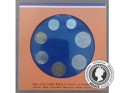 Sada obehových mincí ČSSR 1988
