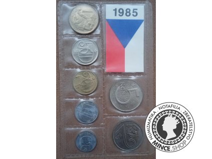 Sada Československých mincí 1985 pvc obal