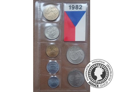 Sada Československých mincí 1982 pvc obal
