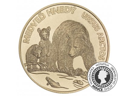 minca 5€ / 2023 – medveď hnedý (Fauna a flóra na Slovensku)
