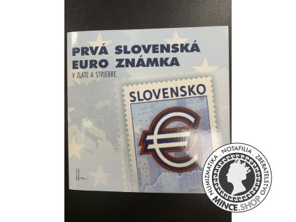 Prva slovenska euroznamka striebro proof Ag 8,5g limitovana edicia