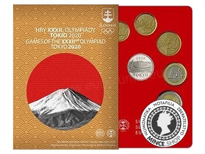Sada obehových mincí Slovenskej republiky 2020 - Tokyo XXXII. OH