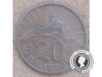 20 halier - Slovenský Štát - 1941
