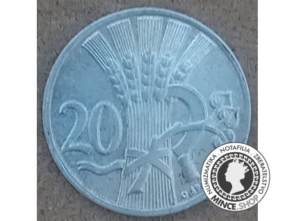 20 halier - Česko-Slovensko - 1952