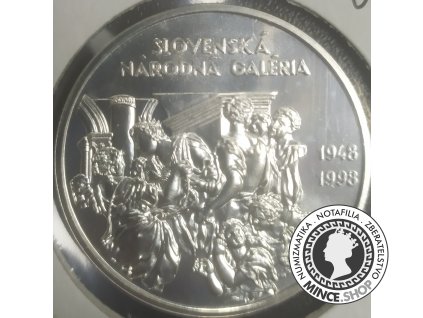 Strieborná minca 1998 SNG 200 Sk - BK - 0/0 Slovenská národná galéria