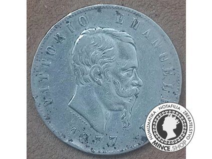 5 lire - Taliansko - 1877